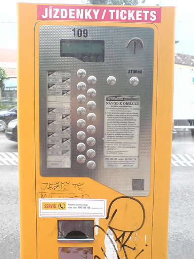 CZK Prague City-Ticketing Machine